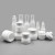 120ml 4oz opaque white glass cosmetic lotion bottle with sprayer