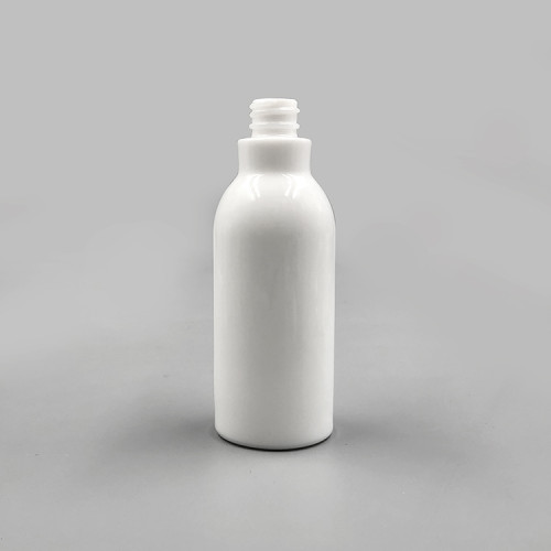 Botella de loción cosmética de vidrio blanco opaco de 120 ml 4 oz con rociador