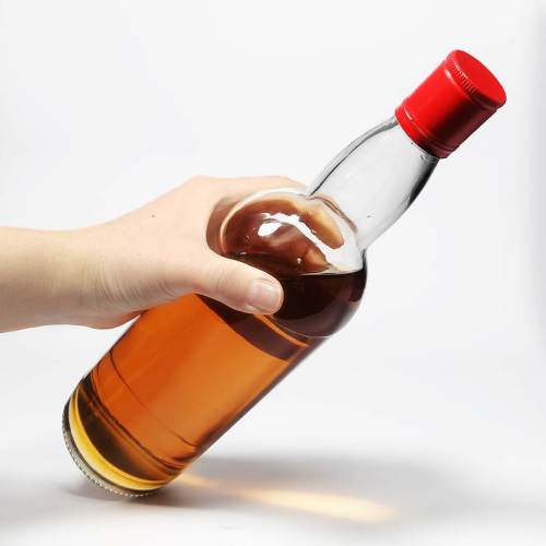 Glass Whiskey Liquor Bottles Wholesale | Custom Glass Spirit Rum Bottles with Aluminum Lids