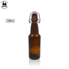Botellas de cerveza de ámbar
