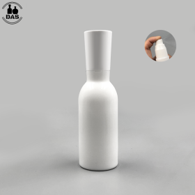 120ml 4oz opaque white glass cosmetic lotion bottle with sprayer