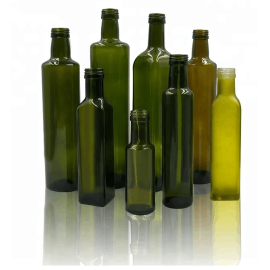 Olive oil glass bottle