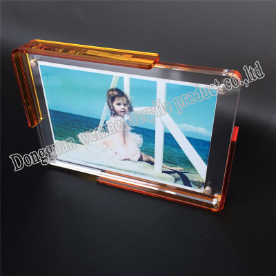 2019 customized frameless acrylic photo frame wholesale