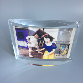clear frameless acrylic magnetic photo frame