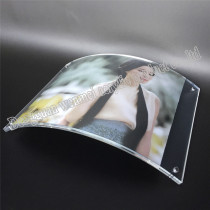 High Polished Acrylic Curved Picture Photo Frame 4 x 6