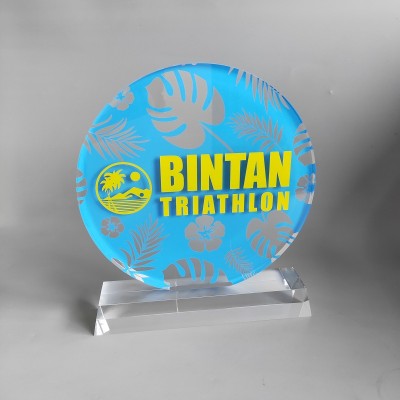 High quality Custom Shaped Acrylic Awards Trophy