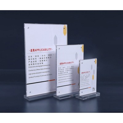 Acrylic T-shaped cards