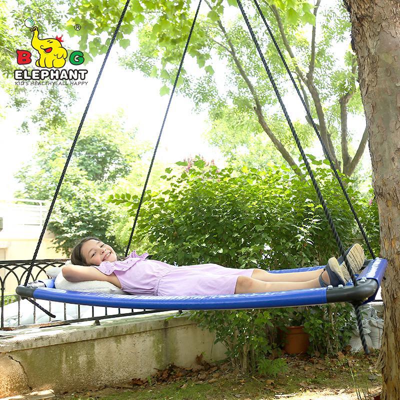 Soft Deluxe Rectangle Hanging Large Platform Mat Swing For Kids Family