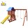 Small Wooden Outdoor Playground Tower Fort Play Set for Kids