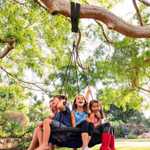 40" Double Layer Tree Swing Straps Safer Hanging Kit With Heavy Duty Carabiners and Carry Bag Hammock Straps Swing Hanging Straps