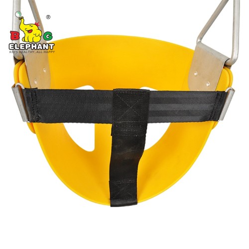 PC-SC02C Bucket Swing EVA Plastic Infant Half Outdoor Swing with Chains Customized Manufacturer