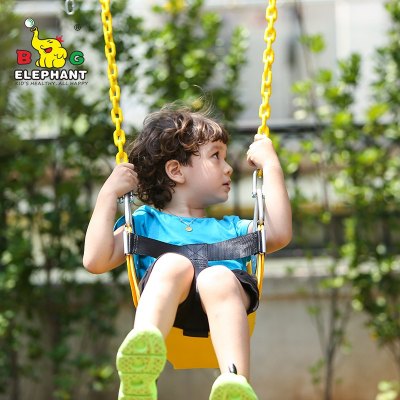 Bucket Swing EVA Plastic Infant Half Outdoor Swing with Chains Customized Manufacturer