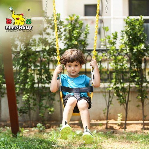 PC-SC02C Bucket Swing EVA Plastic Infant Half Outdoor Swing with Chains Customized Manufacturer