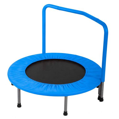 Kids Trampoline Little Trampoline with Adjustable Handrail and Safety Padded Cover