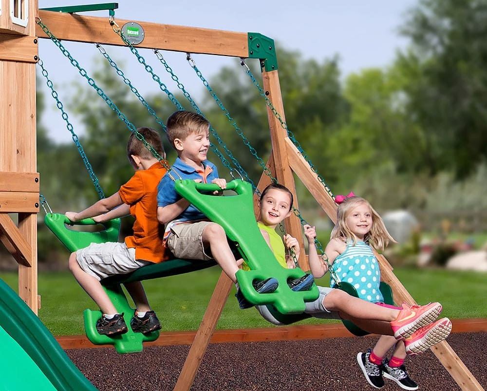 the types and components of kids' swings