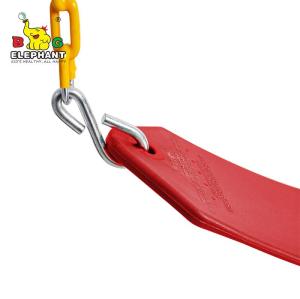 Heavy Duty Strap Swing Seat - Playground Swing Seat Replacement and Carabiners for Easy Install - Red