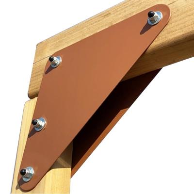 SG1-Outdoor Wooden Swing Set with Climbing Net and Slide | Swings Play Sets Customized