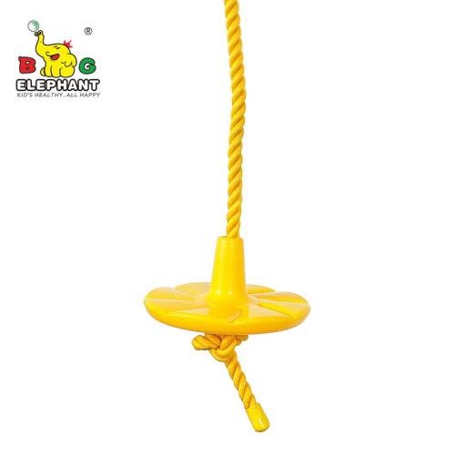 Columpio de árbol de disco resistente con cuerda para jugar al aire libre: fácil adición de bricolaje al juego o al árbol