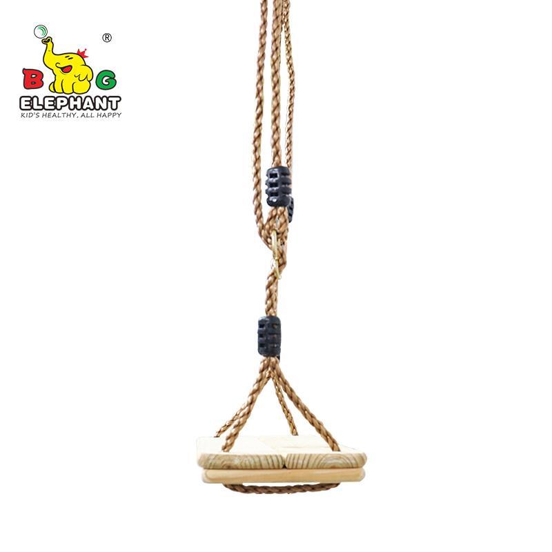 Wooden Swing Seat Hanging Tree Swings Adjustable 48 to 83 Inches Cable 220 lbs Capacity Birch Wood Durable Sturdy Swings 
