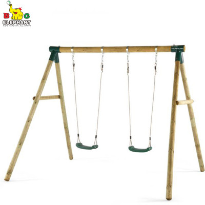 Ensemble de balançoire en bois robuste pour enfants de 3 à 10 ans