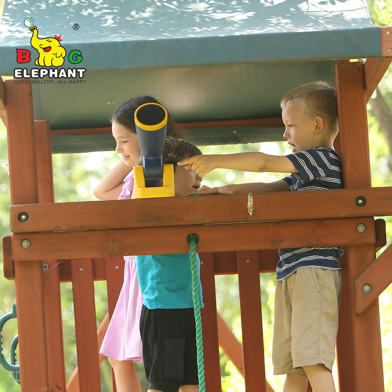 Accesorios para parques infantiles, juguete telescópico para juegos de Treehouse, fabricante personalizado