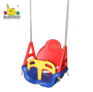 Secure Detachable Plastic Toddler Bucket Swing Chair for Baby