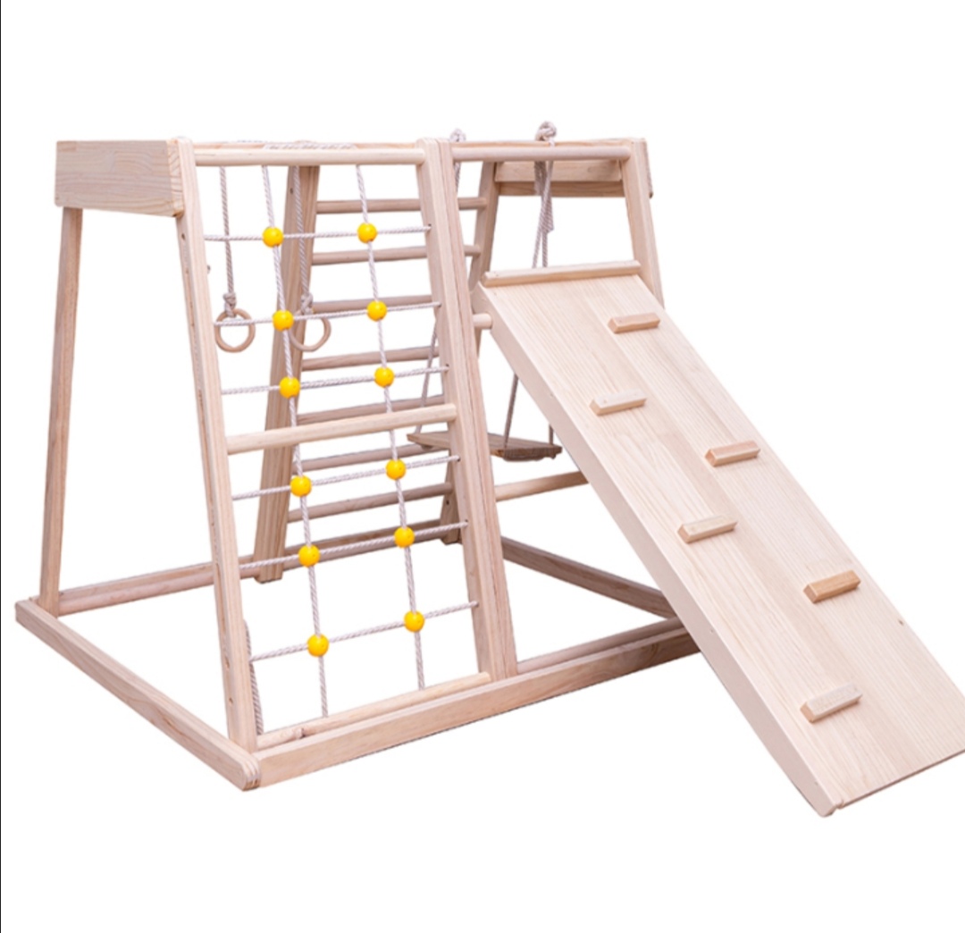 Toddler Activity Kid Wooden Climbing Frame Indoor Climbing Set For   7743280 