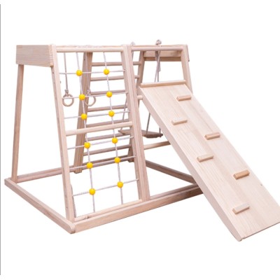 Juego de escalada para interiores con marco de escalada de madera para niños de actividades para niños pequeños