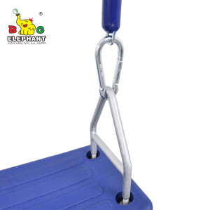 Siège de balançoire en plastique jouet avec attache métallique sécurisée et accessoire de balançoire en corde Fabricant personnalisé