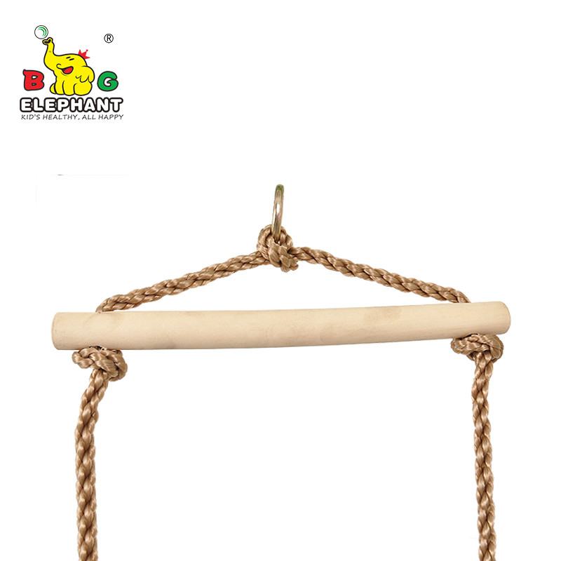 Playground High Strength Durable Climbing Rope Ladder with Wooden Step for Kids