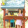 Aire de jeux accessoires télescope balançoire ensemble enfants jouet en plastique mini jumelles pour enfants