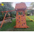 Multi Purpose Children Playground Wooden Swing Set for sale