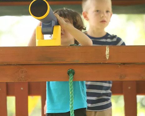 wooden swing set