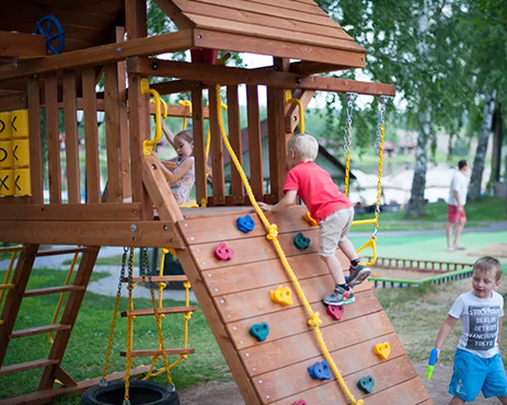 toddler wooden indoor playground
