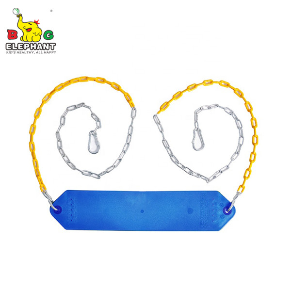 PC-SS01C Heavy Duty Strap Swing Seat - Playground Swing Seat Replacement and Carabiners for Easy Install - blue