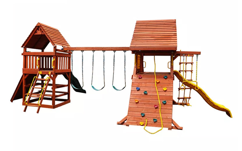 wooden swing set