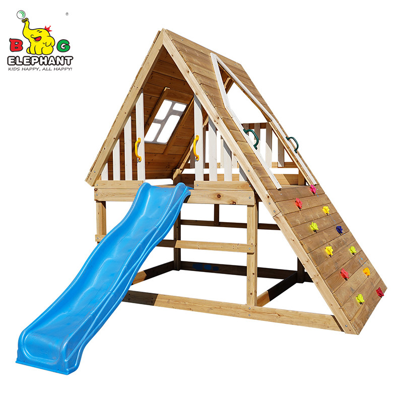 wooden swing set