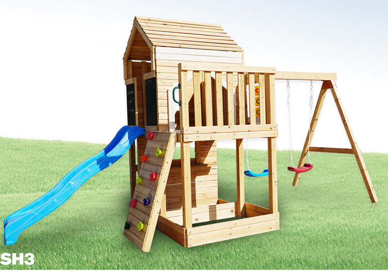 wooden swing set