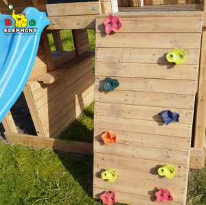 SH3-balançoire en bois ensemble de balançoire pour aire de jeux extérieure pour enfants