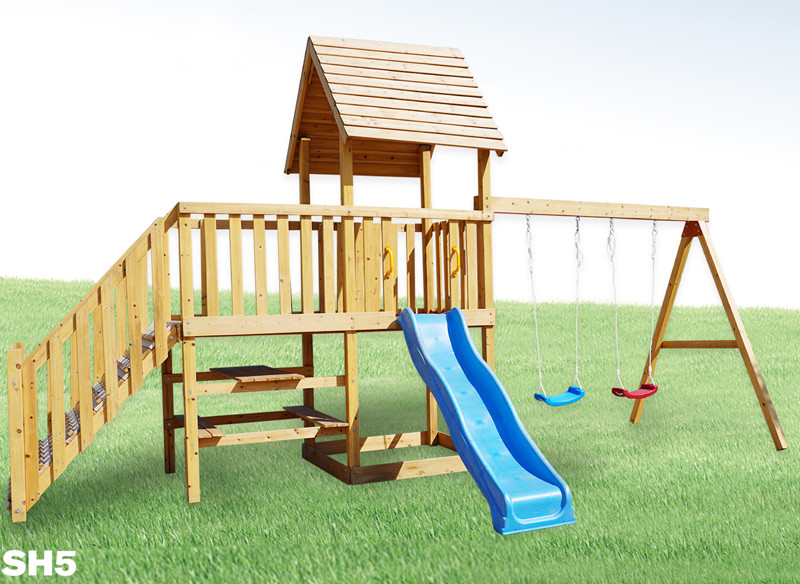 all wooden playground
