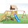 Ensemble de balançoire en bois SH5 Équipement de terrain de jeu en bois pour enfants en plein air