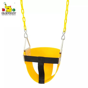 PC-SC02C Bucket Swing EVA Plastic Infant Half Outdoor Swing with Chains Customized Manufacturer