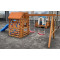SF3 Outdoor Children's Play Equipment Wooden Swing Set Backyard Slide and Climber Playgrund