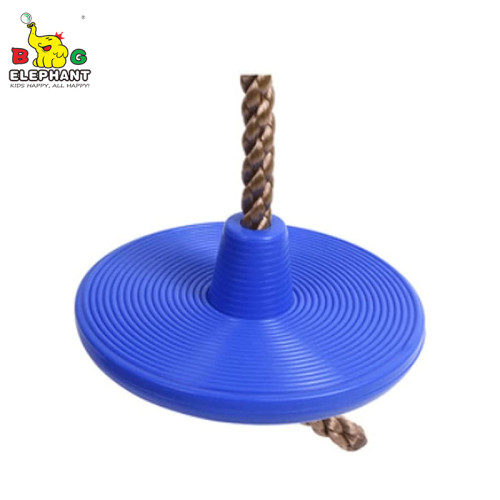 Columpio de disco para niños al aire libre PC-SS13B Plástico resistente con cuerda para escalar