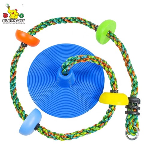 PC-SS13B-Kids Disc Swing Balançoire d'escalade en corde colorée