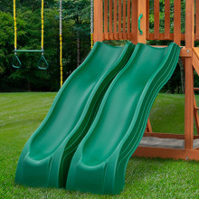 When designing and building a playground, how should we choose the slide?
