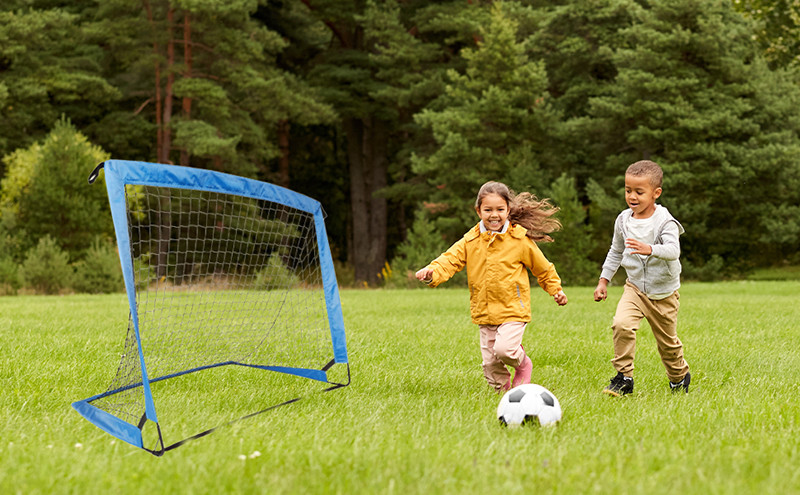 Portería de fútbol para niños