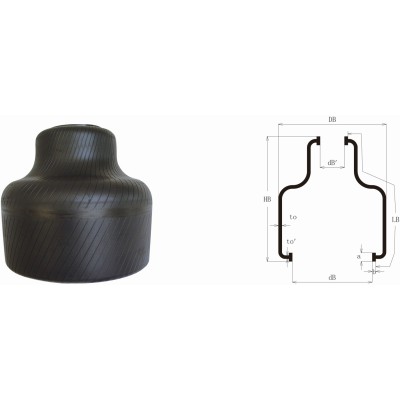 BUTYL RUBBER C TYPE SEMI-STEEL RADIAL TYRE CURING BLADDER FOR PCR & LTR