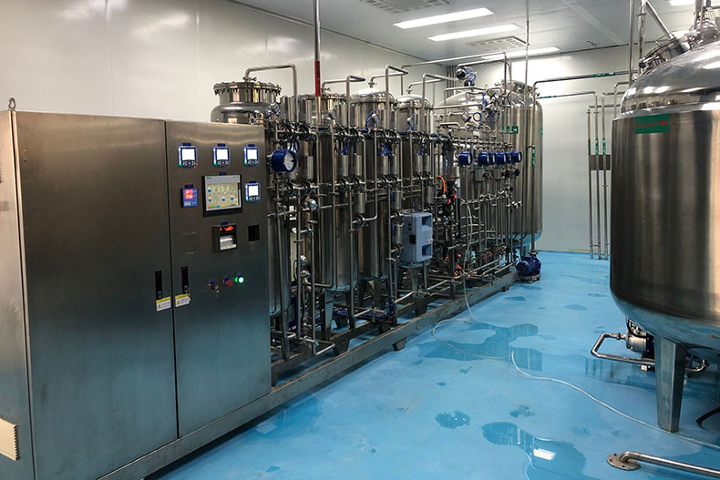 What should I do if the effluent quality of the pharmaceutical Water Purification Machine has deteriorated?