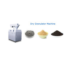 In the process of using the dry granulator, what is the matter of the large amount of dust produced?